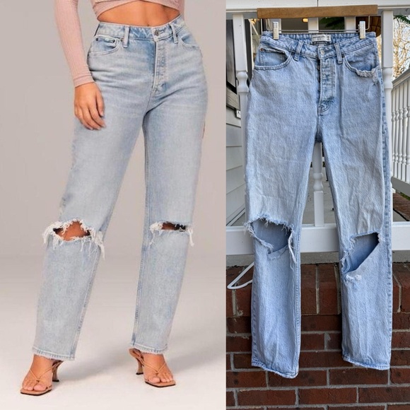 Abercrombie & Fitch Denim - Abercrombie & Fitch The dad high rise Curve Love Jeans Size 26 in 2 Women’s